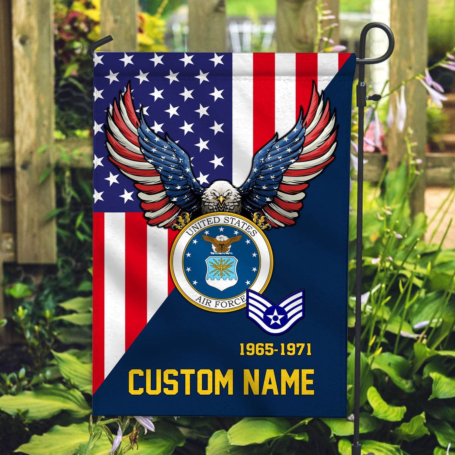 Premium Custom USAF Veteran Flag, Gift For Air Force Veteran, American Flag, Patriotic Flag, Garden Flag, House Flag, Gifts On Father's Day, Independence Day, Veterans Day.