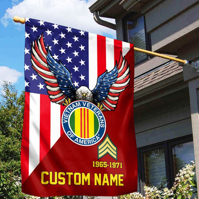Premium Custom Vietnam Veteran Flag, Gift For Vietnam Veteran, American Flag, Patriotic Flag, Garden Flag, House Flag, Gifts On Father's Day, Independence Day, Veterans Day.