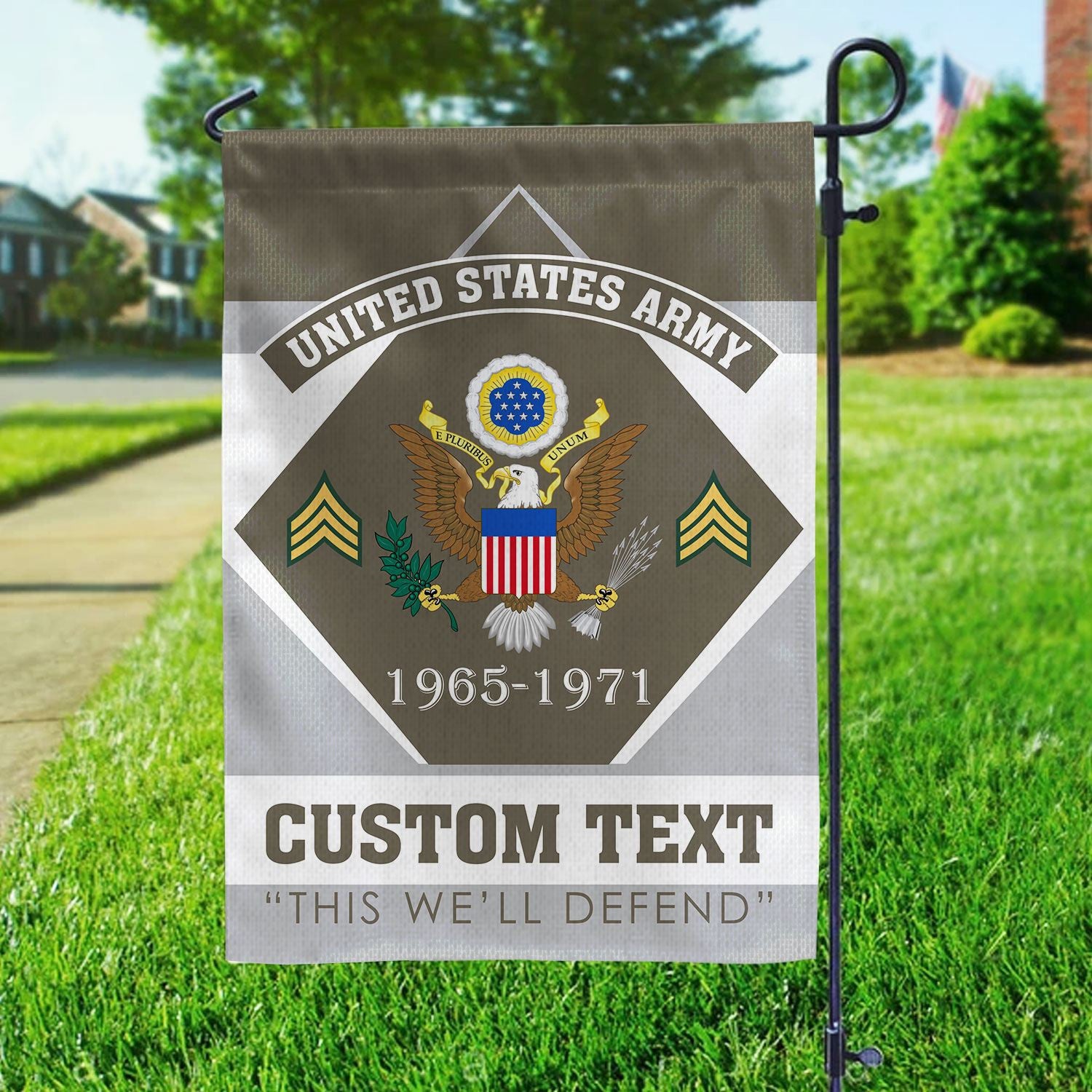 Premium Custom US Army Veteran Flag, Gift For Army Veteran, American Flag, Patriotic Flag, Garden Flag, House Flag, Gifts On Father's Day, Independence Day, Veterans Day.