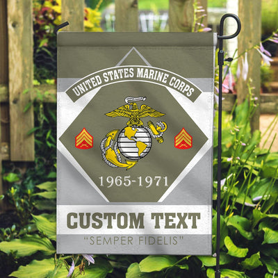 Premium Custom USMC Veteran Flag, Gift For Marine Veteran, American Flag, Patriotic Flag, Garden Flag, House Flag, Gifts On Father's Day, Independence Day, Veterans Day.