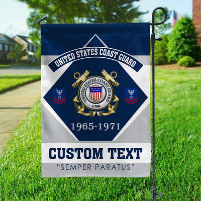 Premium Custom USCG Veteran Flag, Gift For Coast Guard Veteran, American Flag, Patriotic Flag, Garden Flag, House Flag, Gifts On Father's Day, Independence Day, Veterans Day.