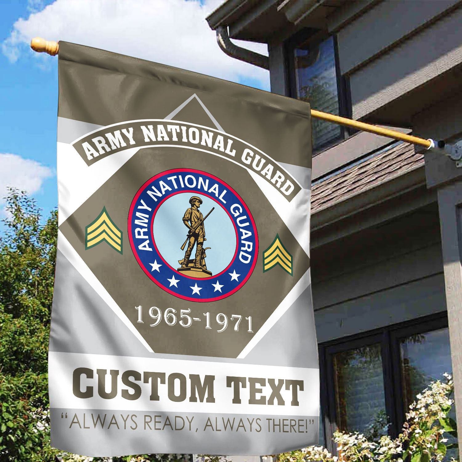 Premium Custom Army National Guard Veteran Flag, Gift For Army National Guard Veteran, American Flag, Patriotic Flag, Garden Flag, House Flag, Gifts On Father's Day, Independence Day, Veterans Day.