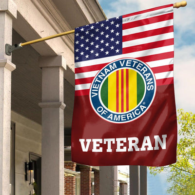 Premium Vietnam Veteran Flag, Custom Name, Rank, Year, Gift For Vietnam Veteran, American Flag, Patriotic Flag, Garden Flag, House Flag, Gifts On Father's Day, Independence Day, Veterans Day.