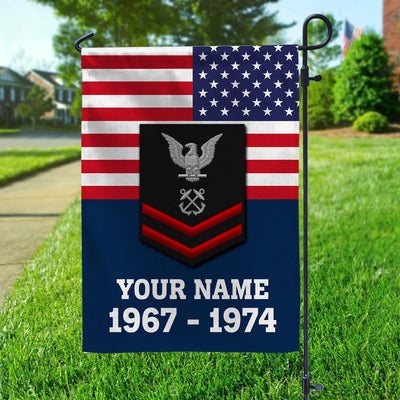 Premium US Seabees Veteran Flag, Custom Name, Rank, Year, Gift For Seabees Veteran, American Flag, Patriotic Flag, Garden Flag, House Flag, Gifts On Father's Day, Independence Day, Veterans Day.