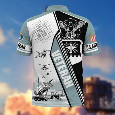 Premium US Veterans Polo Shirt, Gifts For US Veterans, Gifts On Father's Day, Armed Forces Day, Independence Day, Veterans Day.