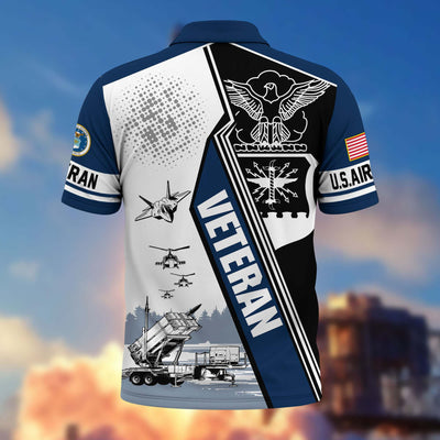 Premium US Veterans Polo Shirt, Gifts For US Veterans, Gifts On Father's Day, Armed Forces Day, Independence Day, Veterans Day.