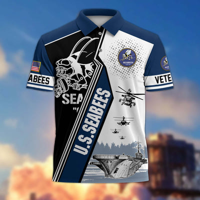 Premium US Veterans Polo Shirt, Gifts For US Veterans, Gifts On Father's Day, Armed Forces Day, Independence Day, Veterans Day.