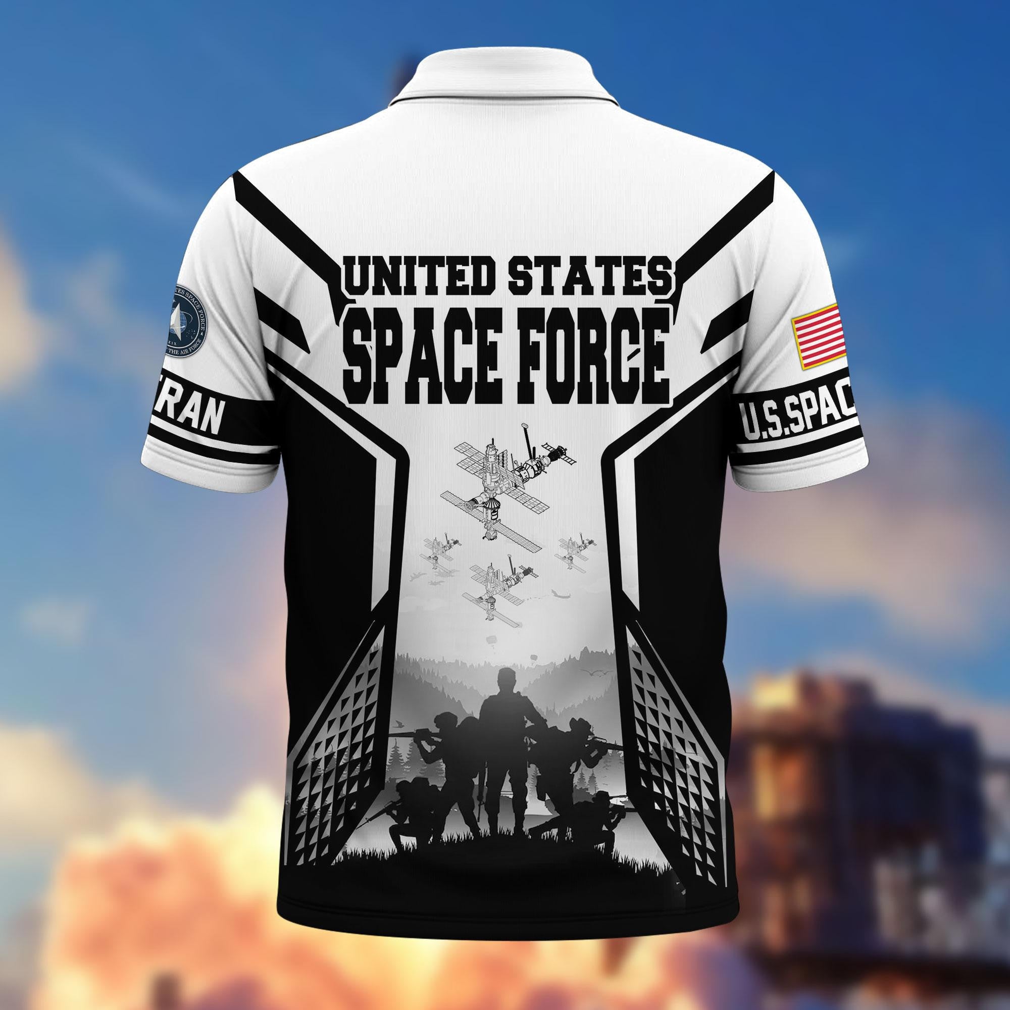 Premium US Veterans Polo Shirt, Gifts For US Veterans, Gifts On Father's Day, Armed Forces Day, Independence Day, Veterans Day.