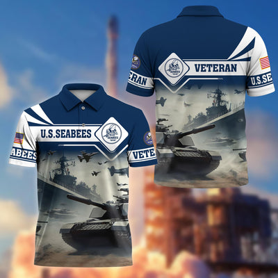 Premium US Veterans Polo Shirt, Gifts For US Veterans, Gifts On Father's Day, Armed Forces Day, Independence Day, Veterans Day.