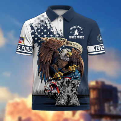 Premium US Veterans Polo Shirt, Gifts For US Veterans, Gifts On Memorial Day, Father's Day, Armed Forces Day, Independence Day, Veterans Day.