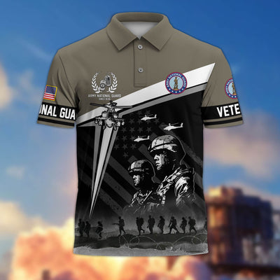 Premium US Veterans Polo Shirt, Gifts For US Veterans, Gifts On Memorial Day, Father's Day, Armed Forces Day, Independence Day, Veterans Day.