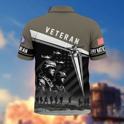 Premium US Veterans Polo Shirt, Gifts For US Veterans, Gifts On Memorial Day, Father's Day, Armed Forces Day, Independence Day, Veterans Day.
