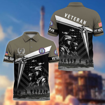 Premium US Veterans Polo Shirt, Gifts For US Veterans, Gifts On Memorial Day, Father's Day, Armed Forces Day, Independence Day, Veterans Day.