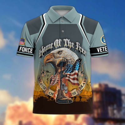 Premium US Veterans Polo Shirt, Gifts For US Veterans, Gifts On Memorial Day, Father's Day, Armed Forces Day, Veterans Day.