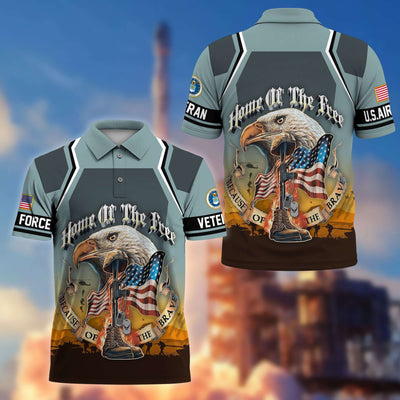 Premium US Veterans Polo Shirt, Gifts For US Veterans, Gifts On Memorial Day, Father's Day, Armed Forces Day, Veterans Day.