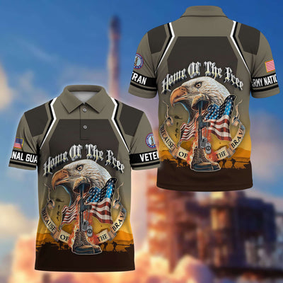 Premium US Veterans Polo Shirt, Gifts For US Veterans, Gifts On Memorial Day, Father's Day, Armed Forces Day, Veterans Day.