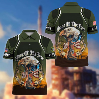 Premium US Veterans Polo Shirt, Gifts For US Veterans, Gifts On Memorial Day, Father's Day, Armed Forces Day, Veterans Day.