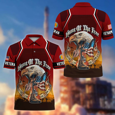 Premium US Veterans Polo Shirt, Gifts For US Veterans, Gifts On Memorial Day, Father's Day, Armed Forces Day, Veterans Day.