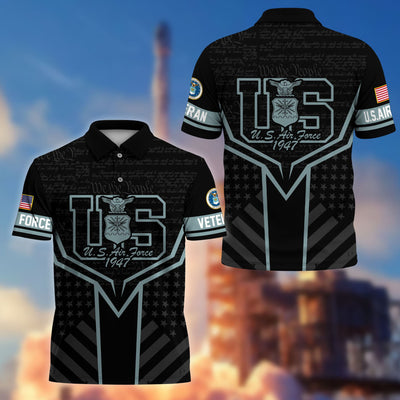 Premium US Veterans Polo Shirt, Gifts For US Veterans, Gifts On Memorial Day, Father's Day, Armed Forces Day, Veterans Day.