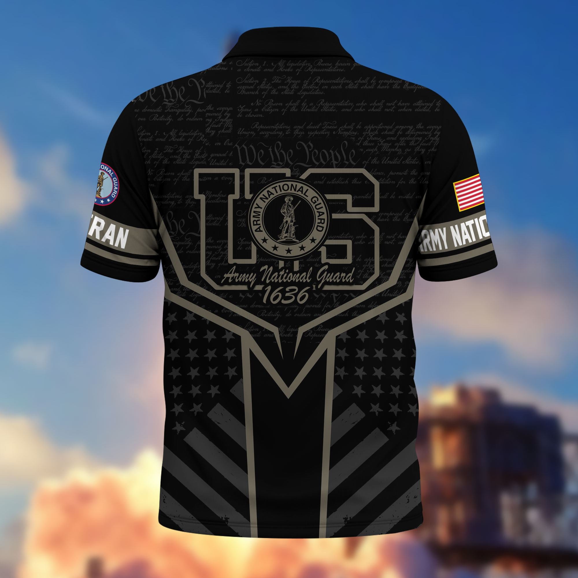 Premium US Veterans Polo Shirt, Gifts For US Veterans, Gifts On Memorial Day, Father's Day, Armed Forces Day, Veterans Day.