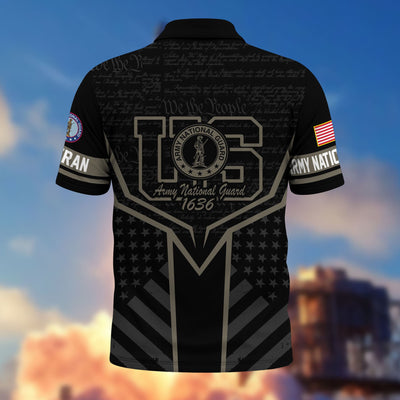 Premium US Veterans Polo Shirt, Gifts For US Veterans, Gifts On Memorial Day, Father's Day, Armed Forces Day, Veterans Day.
