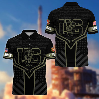 Premium US Veterans Polo Shirt, Gifts For US Veterans, Gifts On Memorial Day, Father's Day, Armed Forces Day, Veterans Day.