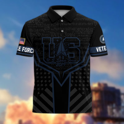 Premium US Veterans Polo Shirt, Gifts For US Veterans, Gifts On Memorial Day, Father's Day, Armed Forces Day, Veterans Day.