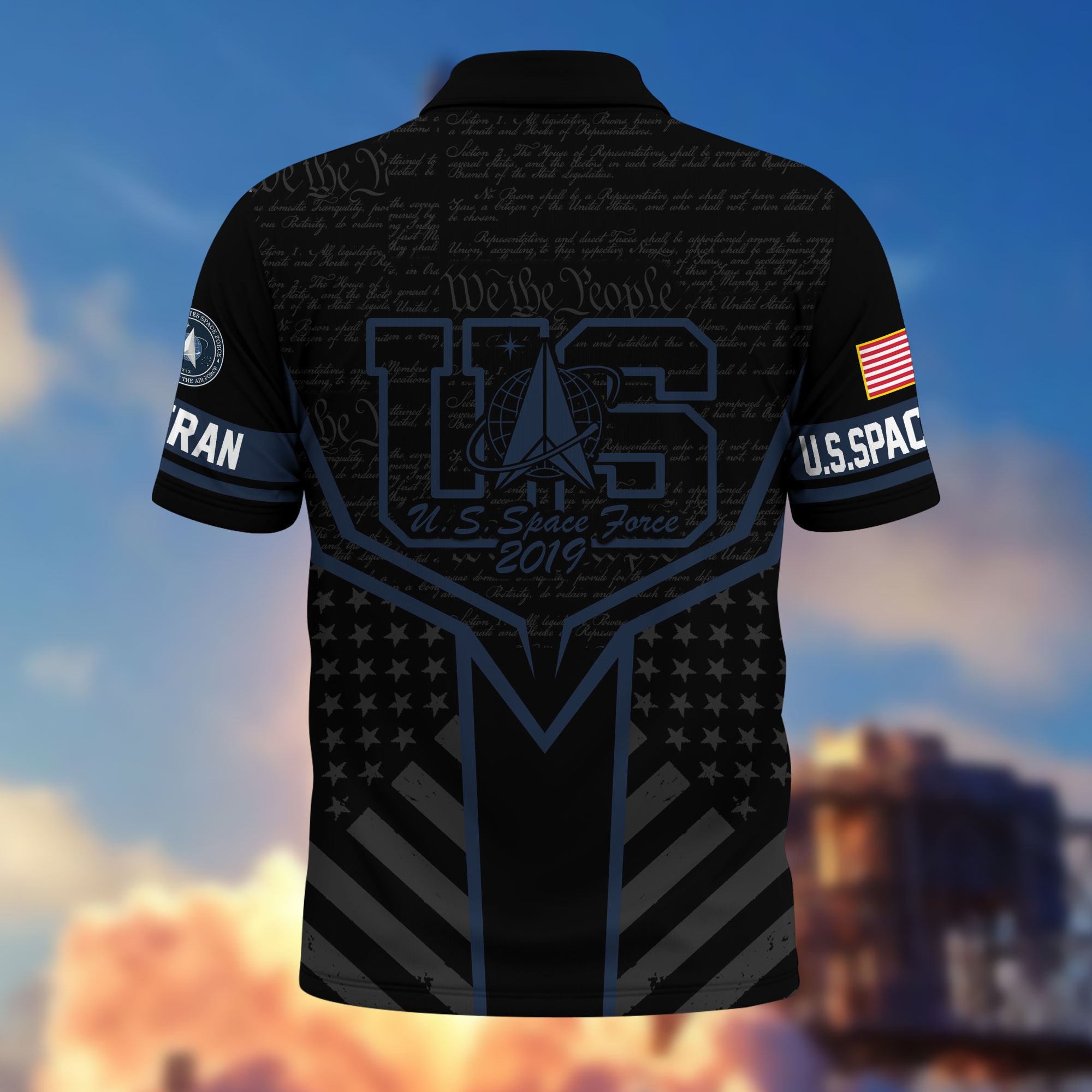 Premium US Veterans Polo Shirt, Gifts For US Veterans, Gifts On Memorial Day, Father's Day, Armed Forces Day, Veterans Day.