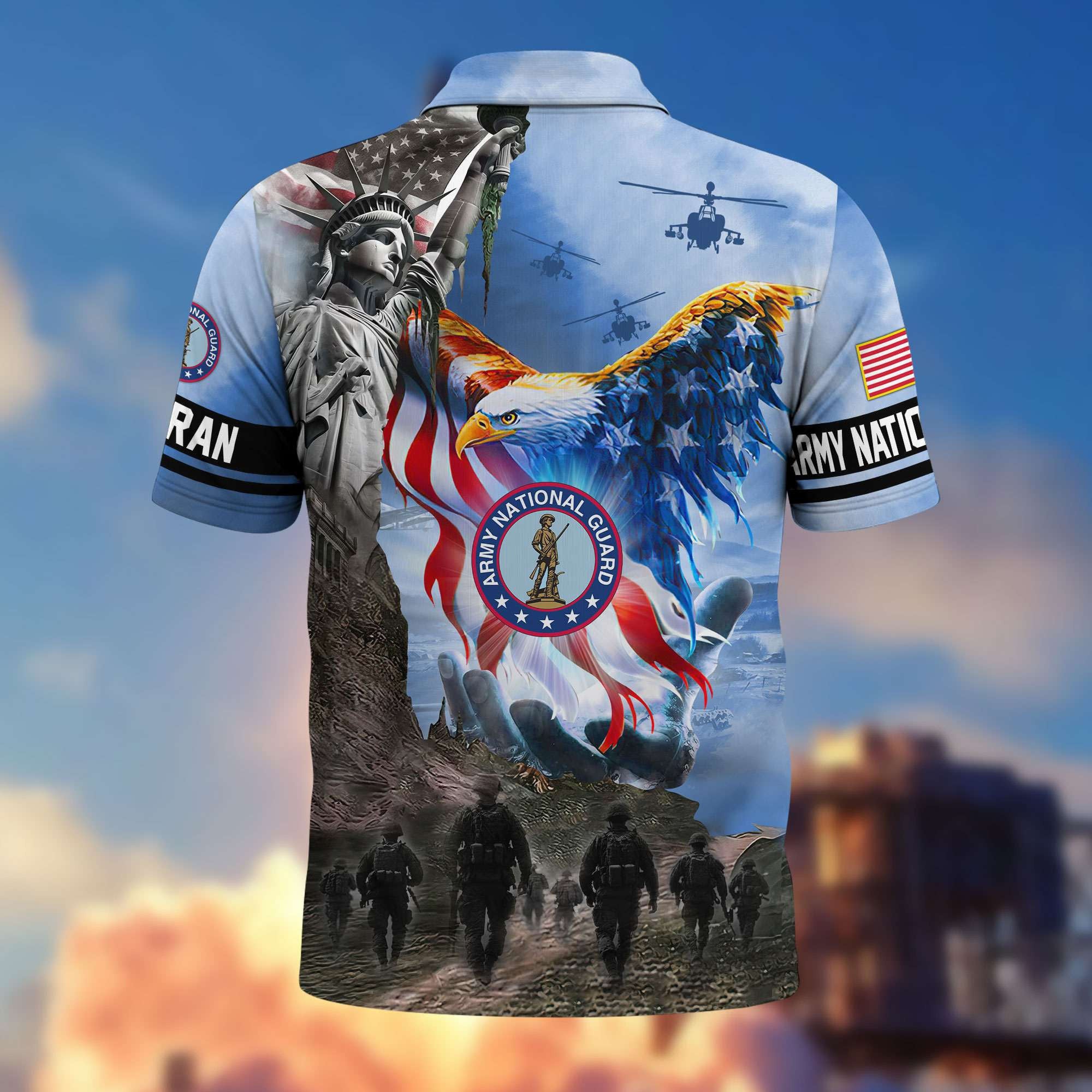 Premium US Veterans Polo Shirt, Gifts For US Veterans, Gifts On Memorial Day, Father's Day, Armed Forces Day, Veterans Day.