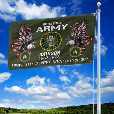 Premium Custom US Army Grommet Flag, Gifts For Army Veteran, Gifts For Dad, For Husband, Best Gifts On Father's Day, Armed Forces Day, Independence Day, Veterans Day.