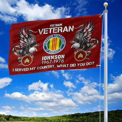 Premium Custom Vietnam Veteran Grommet Flag, Gifts For Vietnam Veteran, Gifts For Dad, For Husband, Best Gifts On Father's Day, Armed Forces Day, Independence Day, Veterans Day.