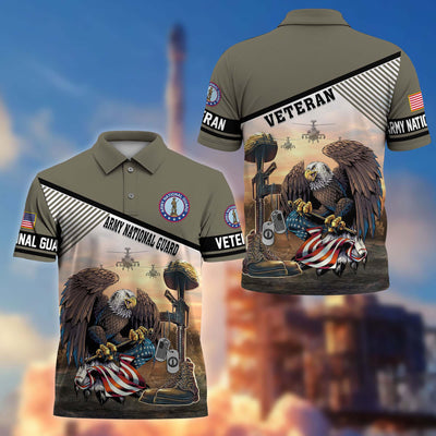 Premium US Veterans Polo Shirt, Gifts For US Veterans, Gifts On Memorial Day, Father's Day, Armed Forces Day, Veterans Day.