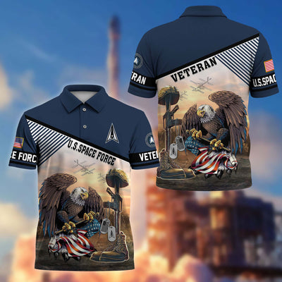 Premium US Veterans Polo Shirt, Gifts For US Veterans, Gifts On Memorial Day, Father's Day, Armed Forces Day, Veterans Day.