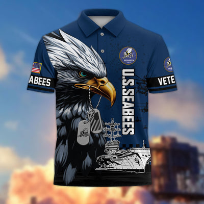 Premium US Veterans Polo Shirt, Gifts For US Veterans, Gifts On Memorial Day, Father's Day, Armed Forces Day, Veterans Day.