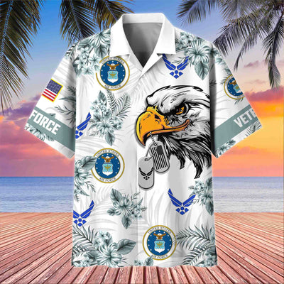 Premium US Veterans Hawaiian Shirt, Gifts For US Veterans, Gifts On Memorial Day, Father's Day, Armed Forces Day, Veterans Day.