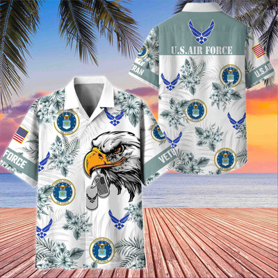 Premium US Veterans Hawaiian Shirt, Gifts For US Veterans, Gifts On Memorial Day, Father's Day, Armed Forces Day, Veterans Day.