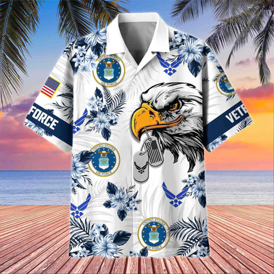 Premium US Veterans Hawaiian Shirt, Gifts For US Veterans, Gifts On Memorial Day, Father's Day, Armed Forces Day, Veterans Day.