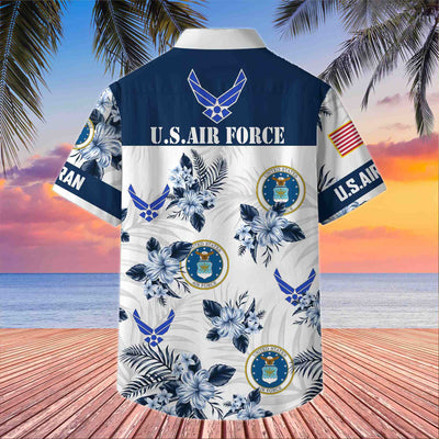Premium US Veterans Hawaiian Shirt, Gifts For US Veterans, Gifts On Memorial Day, Father's Day, Armed Forces Day, Veterans Day.