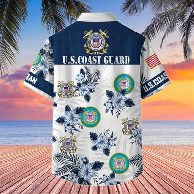 Premium US Veterans Hawaiian Shirt, Gifts For US Veterans, Gifts On Memorial Day, Father's Day, Armed Forces Day, Veterans Day.