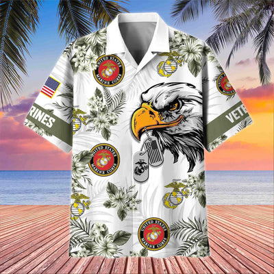 Premium US Veterans Hawaiian Shirt, Gifts For US Veterans, Gifts On Memorial Day, Father's Day, Armed Forces Day, Veterans Day.