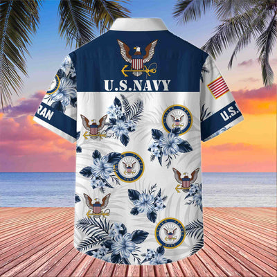 Premium US Veterans Hawaiian Shirt, Gifts For US Veterans, Gifts On Memorial Day, Father's Day, Armed Forces Day, Veterans Day.