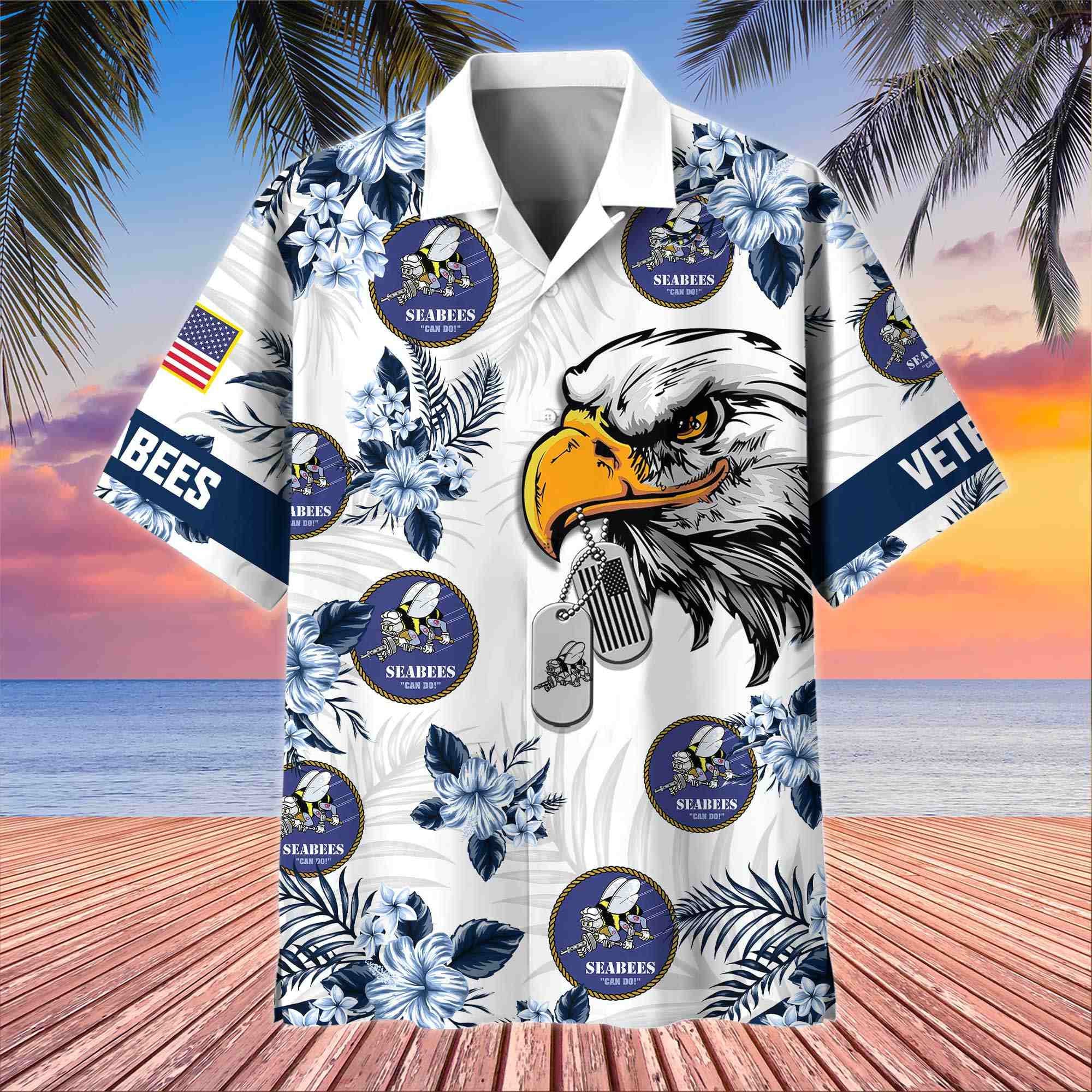 Premium US Veterans Hawaiian Shirt, Gifts For US Veterans, Gifts On Memorial Day, Father's Day, Armed Forces Day, Veterans Day.