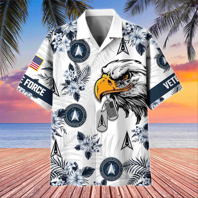 Premium US Veterans Hawaiian Shirt, Gifts For US Veterans, Gifts On Memorial Day, Father's Day, Armed Forces Day, Veterans Day.