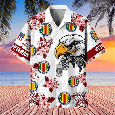 Premium US Veterans Hawaiian Shirt, Gifts For US Veterans, Gifts On Memorial Day, Father's Day, Armed Forces Day, Veterans Day.