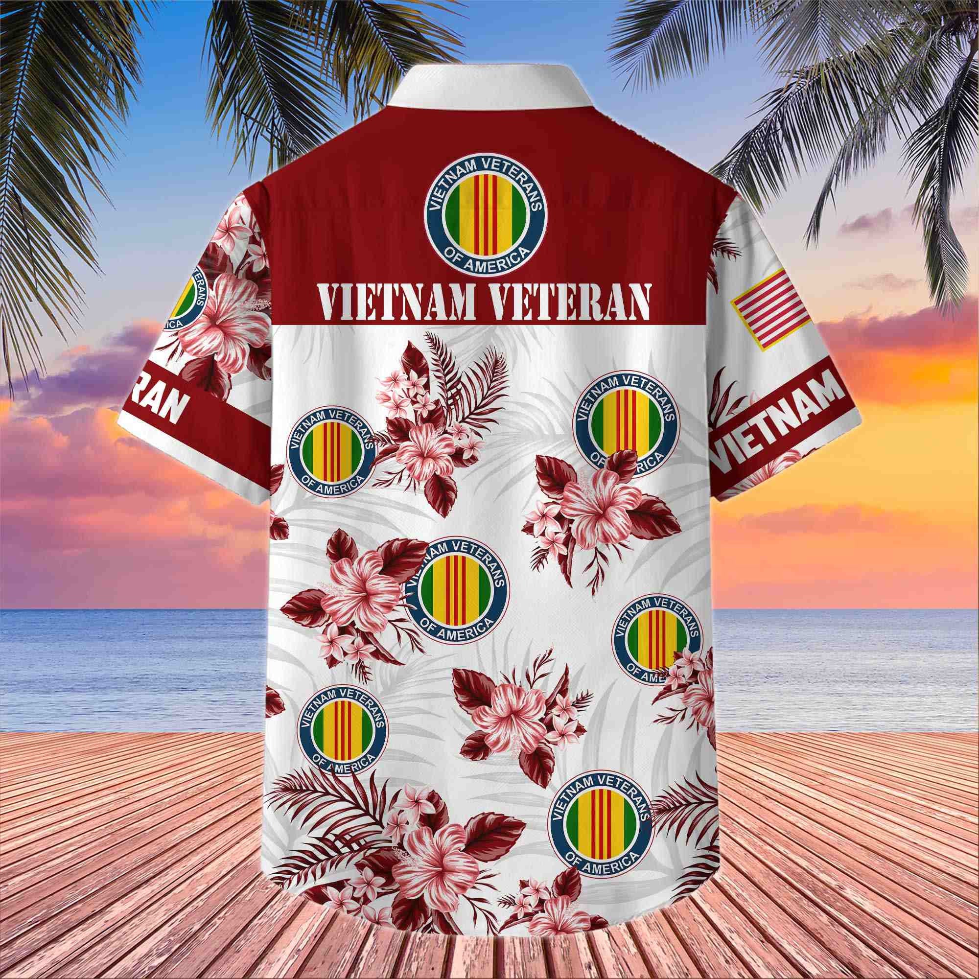 Premium US Veterans Hawaiian Shirt, Gifts For US Veterans, Gifts On Memorial Day, Father's Day, Armed Forces Day, Veterans Day.