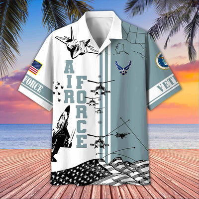 Premium US Veterans Hawaiian Shirt, Gifts For US Veterans, Gifts On Memorial Day, Father's Day, Armed Forces Day, Veterans Day.