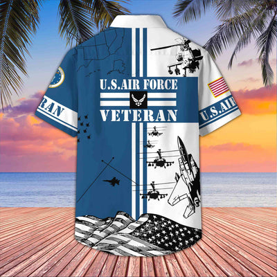 Premium US Veterans Hawaiian Shirt, Gifts For US Veterans, Gifts On Memorial Day, Father's Day, Armed Forces Day, Veterans Day.
