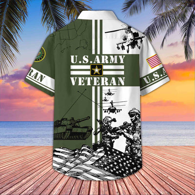Premium US Veterans Hawaiian Shirt, Gifts For US Veterans, Gifts On Memorial Day, Father's Day, Armed Forces Day, Veterans Day.