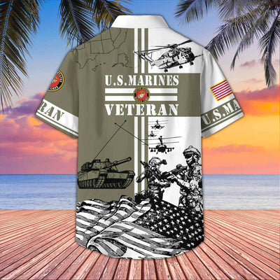 Premium US Veterans Hawaiian Shirt, Gifts For US Veterans, Gifts On Memorial Day, Father's Day, Armed Forces Day, Veterans Day.