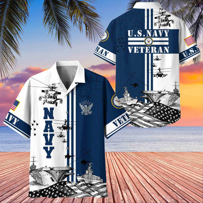 Premium US Veterans Hawaiian Shirt, Gifts For US Veterans, Gifts On Memorial Day, Father's Day, Armed Forces Day, Veterans Day.